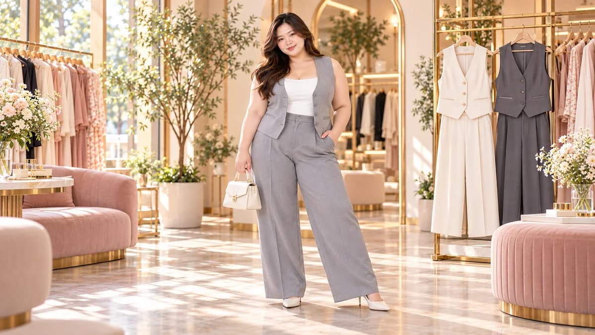 ชุดเซ็ตสาวอวบ ใส่ยังไงให้ได้ 5 ลุคจากเซ็ตเดียว